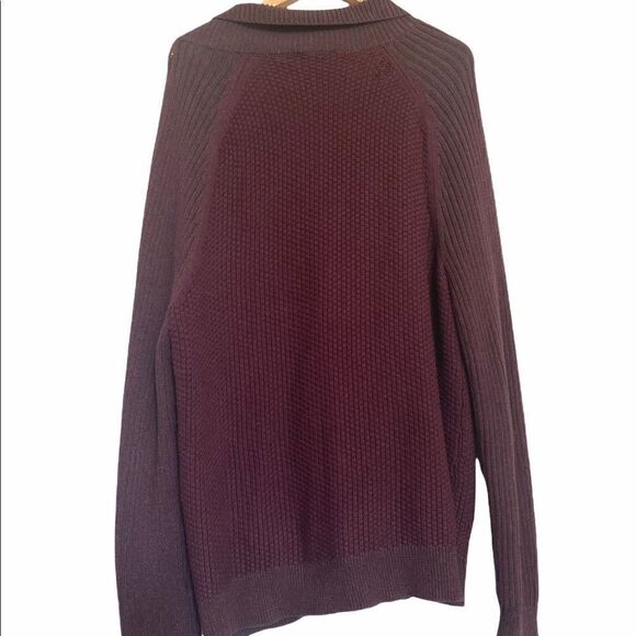 NWOT Express Chunky Knit Maroon Cardigan XL - Picture 3 of 4